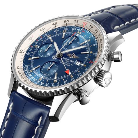 breitling blue watch|breitling blue face navitimer.